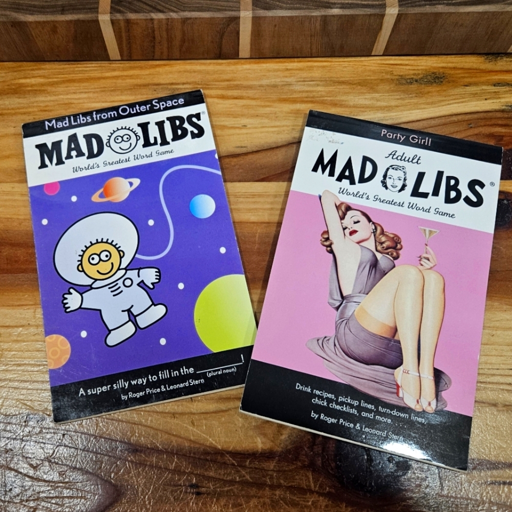 1989 & 2005 Never Been Used Mad Libs Word Game